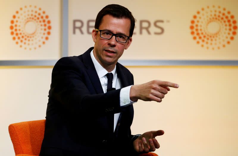 FILE PHOTO: Gertjan Vlieghe, BoE Monetary Policy Committee Member speaks at Newsmaker at Reuters