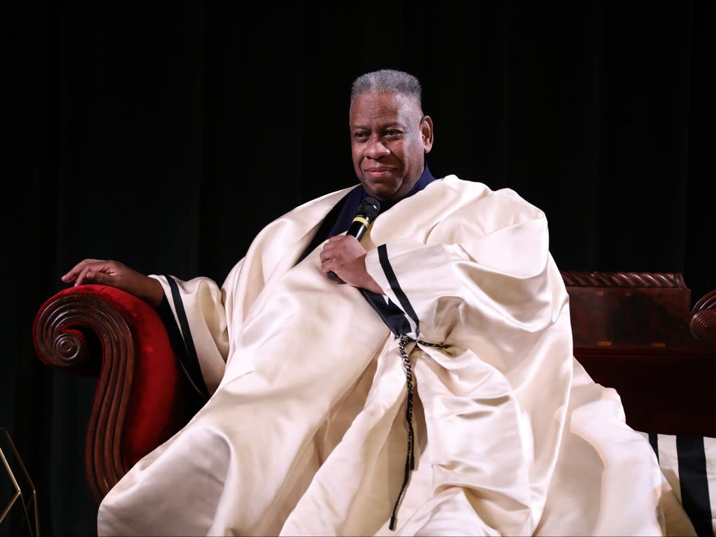 Andre Leon Talley speaks during 'The Gospel According to AndrÂŽ' Q&A during the 21st SCAD Savannah Film Festival on November 2, 2018 in Savannah, Georgi (Getty Images for SCAD)