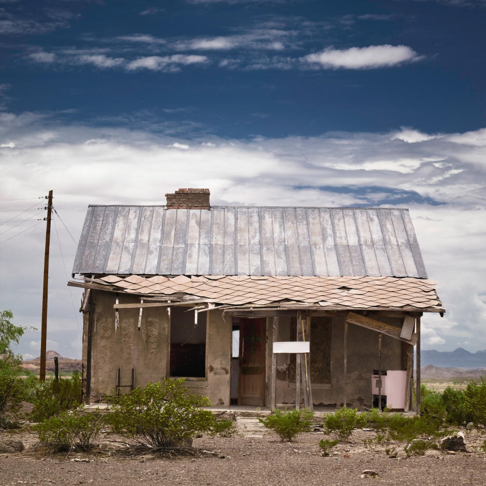 An abandoned old building in Terlingua