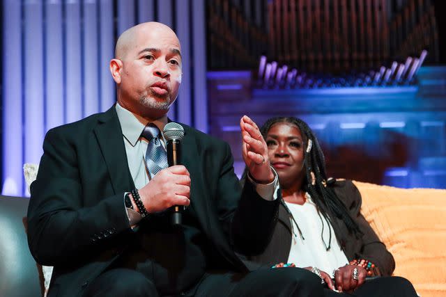 <p>Nykieria Chaney/Getty</p> Darryl M. Bell and Charnele Brown attend A Different World HBCU College Tour 2024