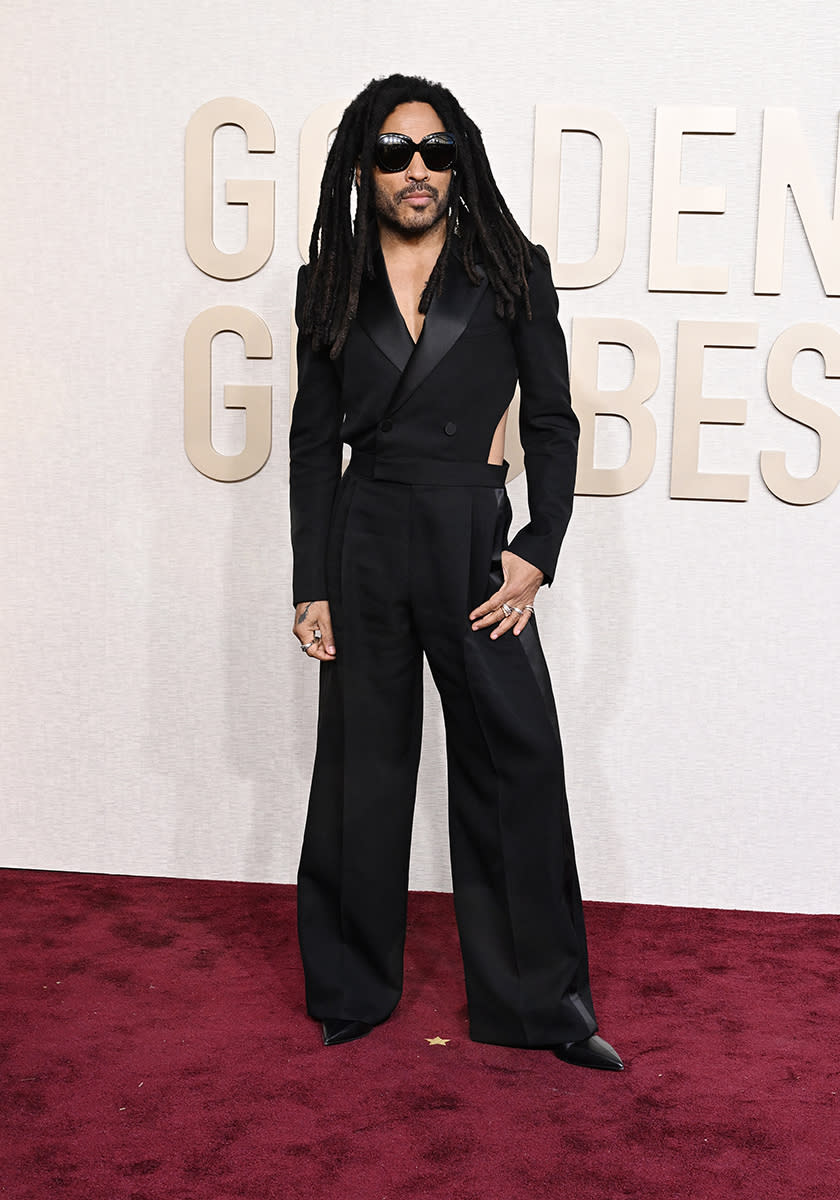 Lenny Kravitz at the 81st Golden Globe Awards held at the Beverly Hilton Hotel on January 7, 2024 in Beverly Hills, California.