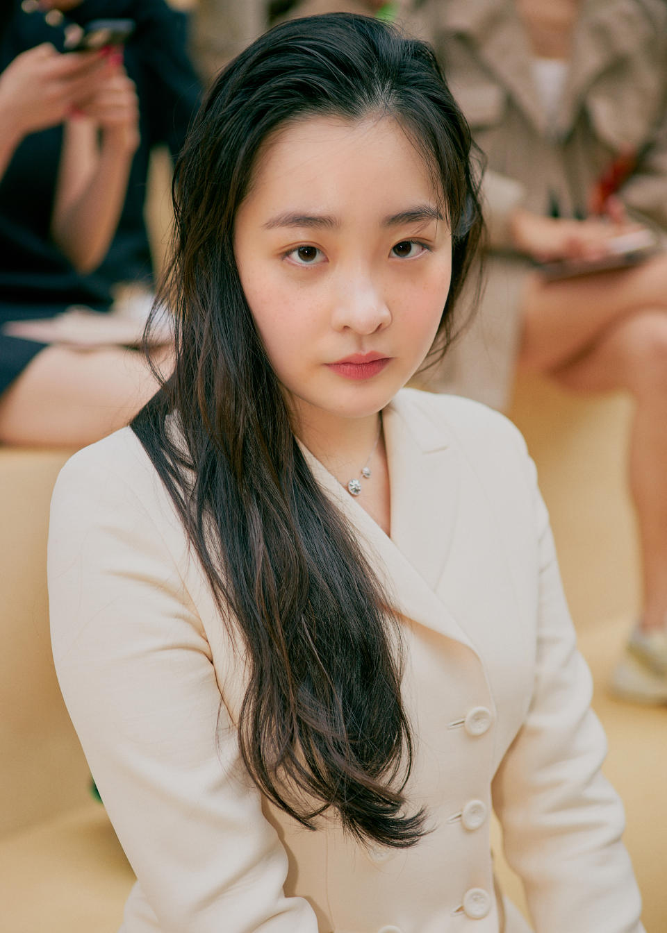 Minha Kim in the front row of the Dior women’s show in Seoul. - Credit: EunBi Youn/WWD