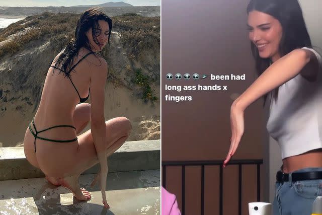 Kendall Jenner Rocks Thong Bikini In Sexy Belfie: See Photos – Hollywood  Life