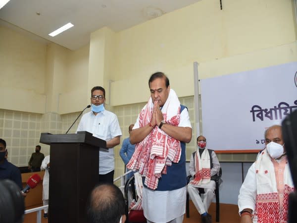 Himanta Biswa Sarma was elected as the leader of its legislative party in Assam on Sunday in Guwahati.