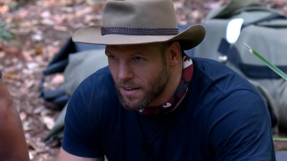 'I'm a Celebrity' star James Haskell sparked 78 complaints to Ofcom earlier this week when he made a 'clubfoot' quip to fellow campmate Ian Wright (ITV)