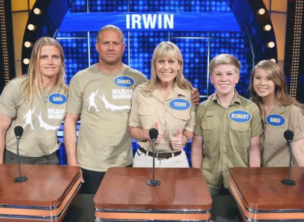 The Irwin's made an appearance on the game show. Source: ABC