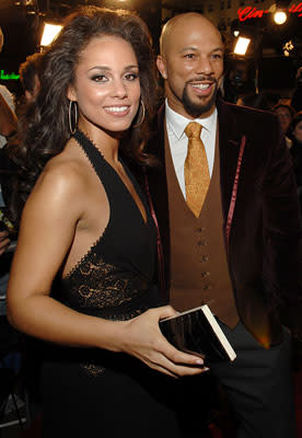 Alicia Keys and Common at the Hollywood premiere of Universal Pictures' Smokin' Aces