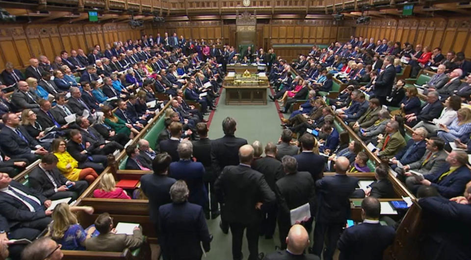 MPs debate in a packed House of Commons chamber. Alex Davies-Jones MP argues the rules around breastfeeding aren't clear (PA Images)