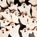 <p>Simple sugar cookies in scary shapes, topped with royal icing, make a fun and easy Halloween craft.</p><p><em><a href="https://www.delish.com/holiday-recipes/halloween/a28637917/ghost-cookies-recipe/" rel="nofollow noopener" target="_blank" data-ylk="slk:Get the recipe from Delish »;elm:context_link;itc:0;sec:content-canvas" class="link ">Get the recipe from Delish »</a></em></p>