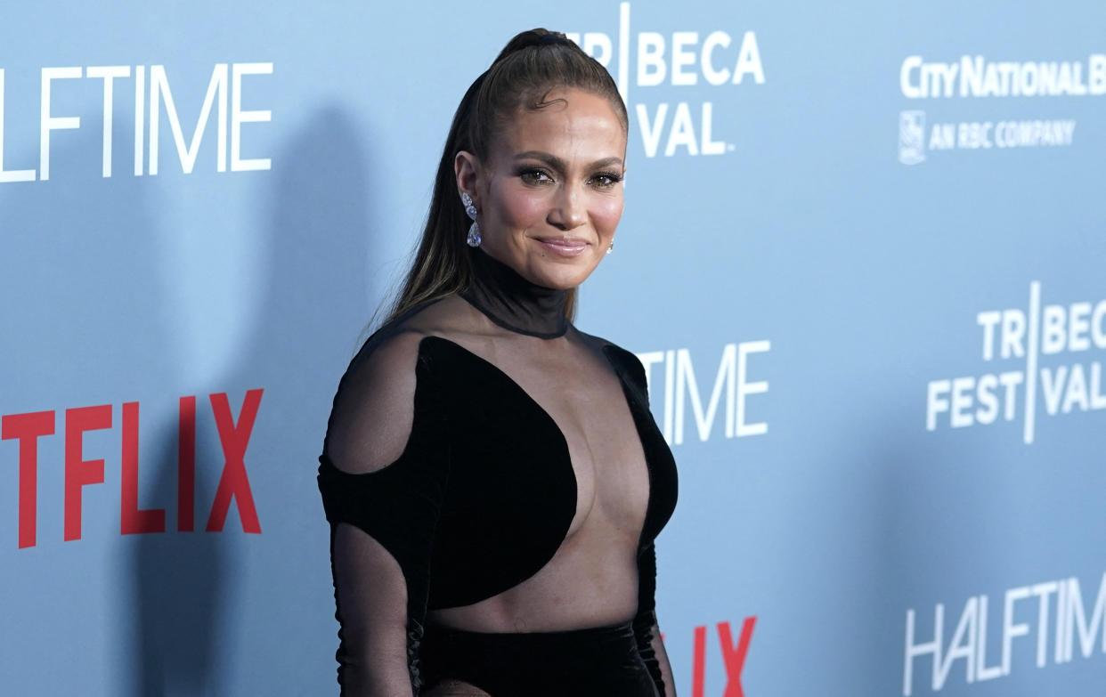 Jennifer Lopez has made her social media return with a special announcement. (Photo by Timothy A. Clatry/AFP via Getty Images)