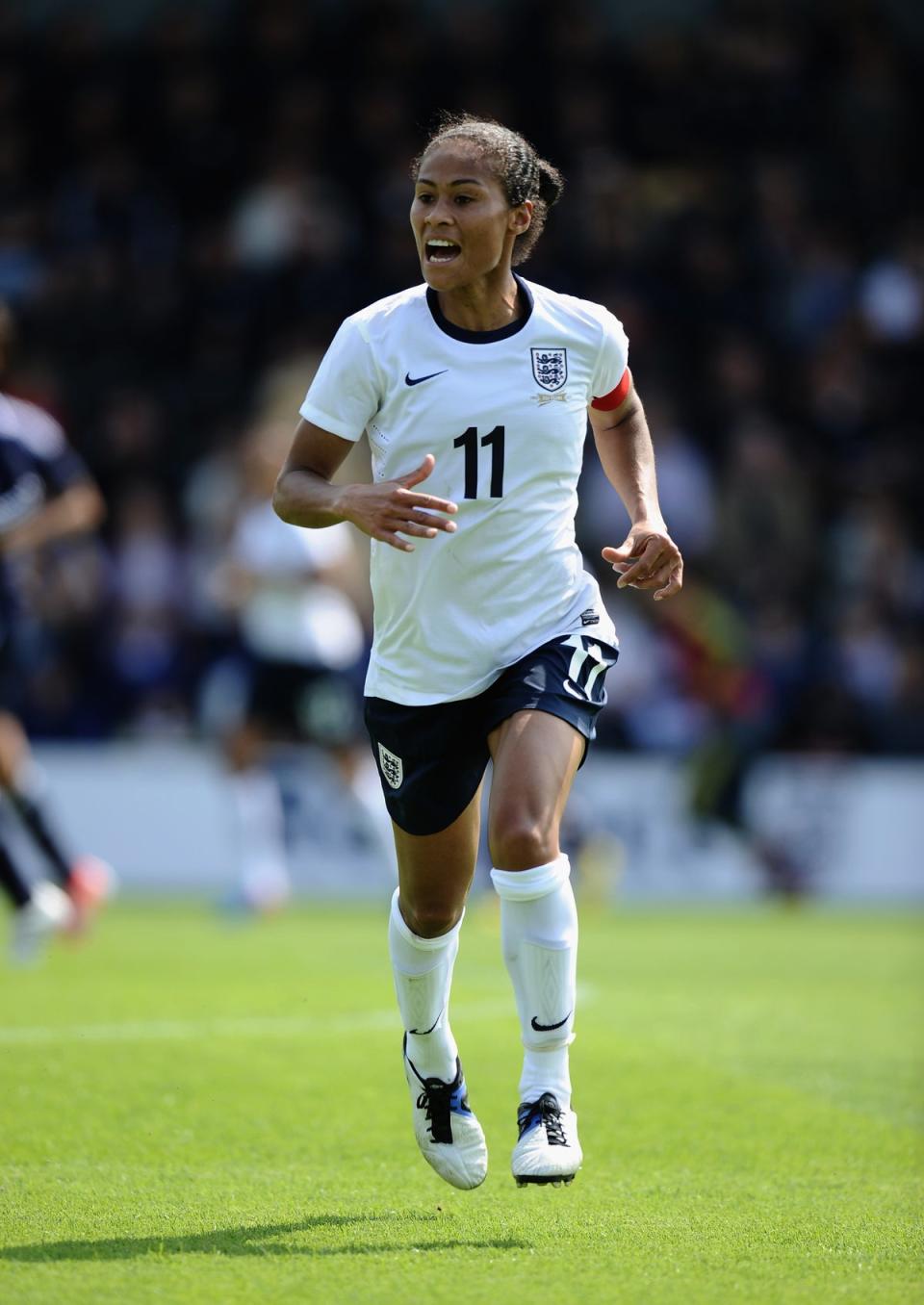 Rachel Yankey during the England Women v Japan Women in 2013 (Getty Images)