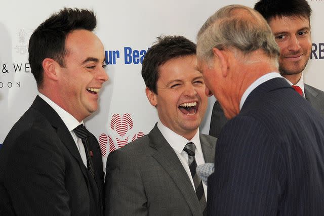 DAVE M. BENETT/AFP via Getty Images Ant and Dec with King Charles