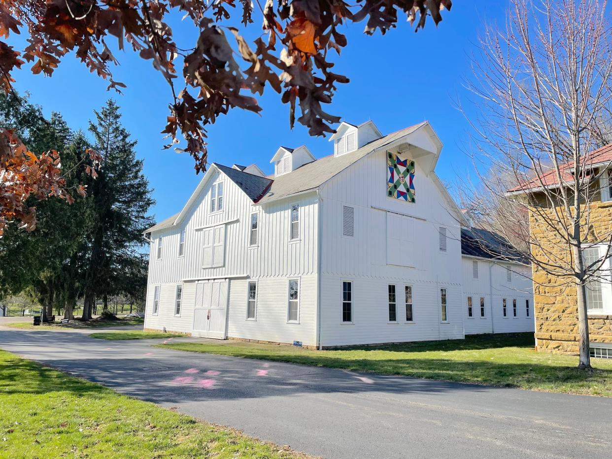 The historic horse barn on Bryn Du Mansion estate, located at 537 Jones Road in Granville.