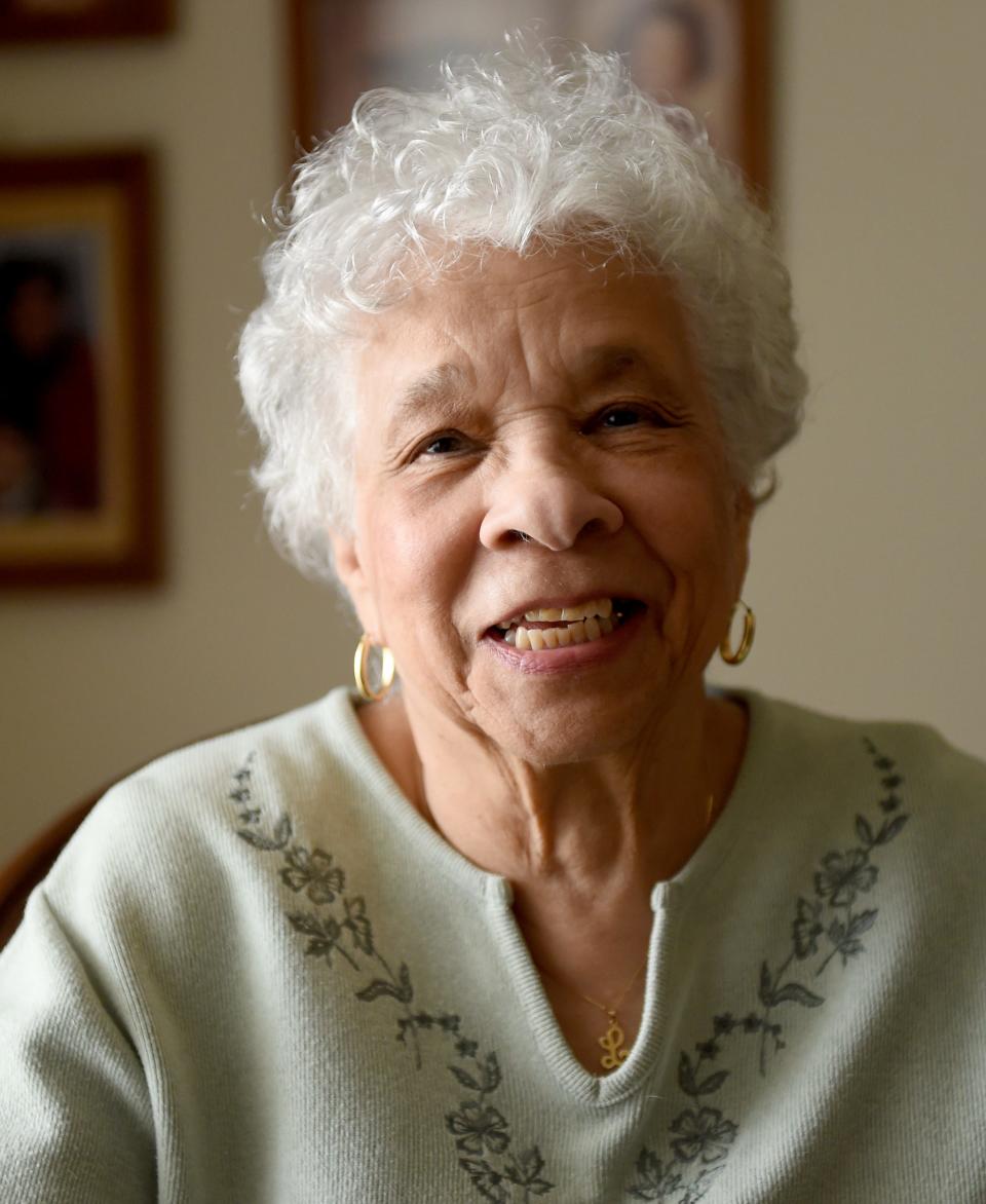 La Verne Eagleson in her apartment Thursday, Feb. 3, 2022, in Salisbury, Maryland.