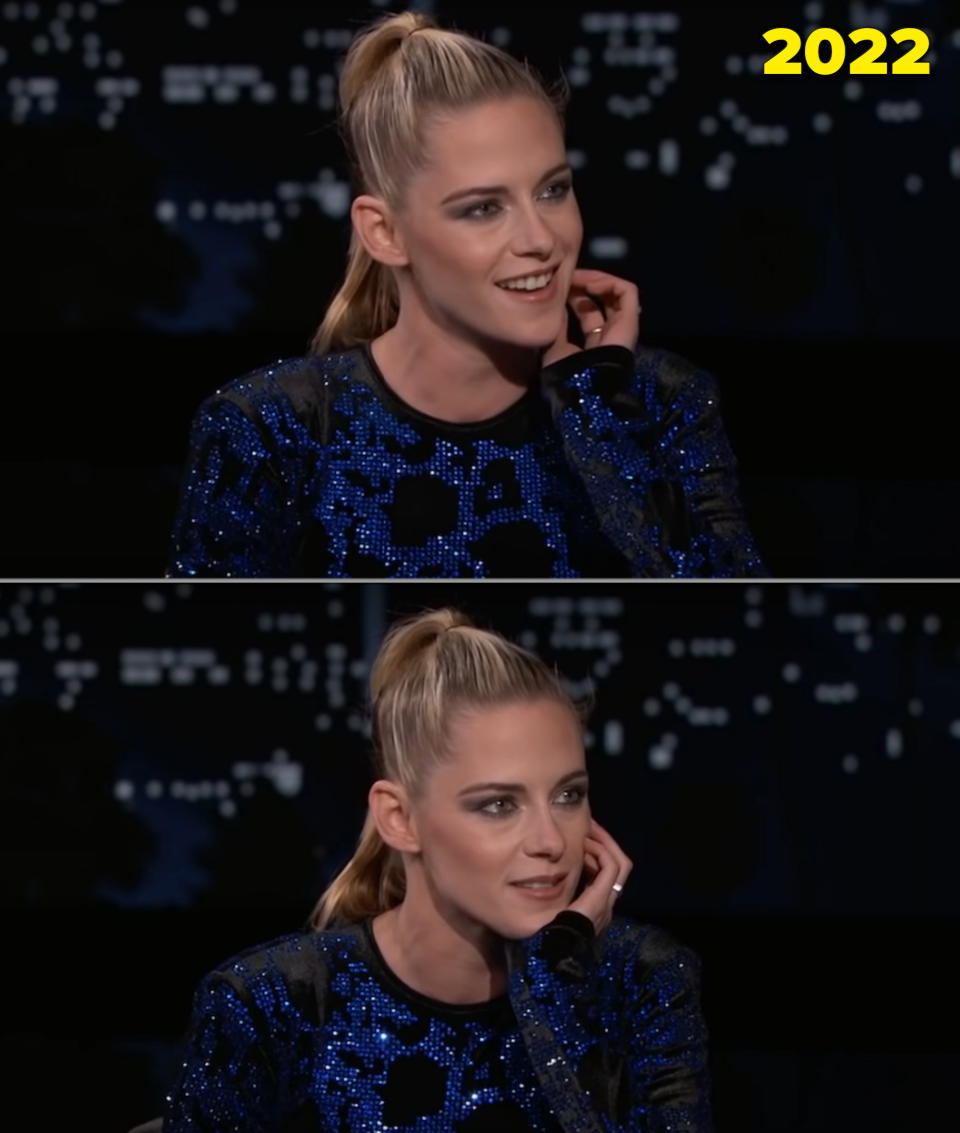 Kristen Stewart on Jimmy Kimmel's talk show