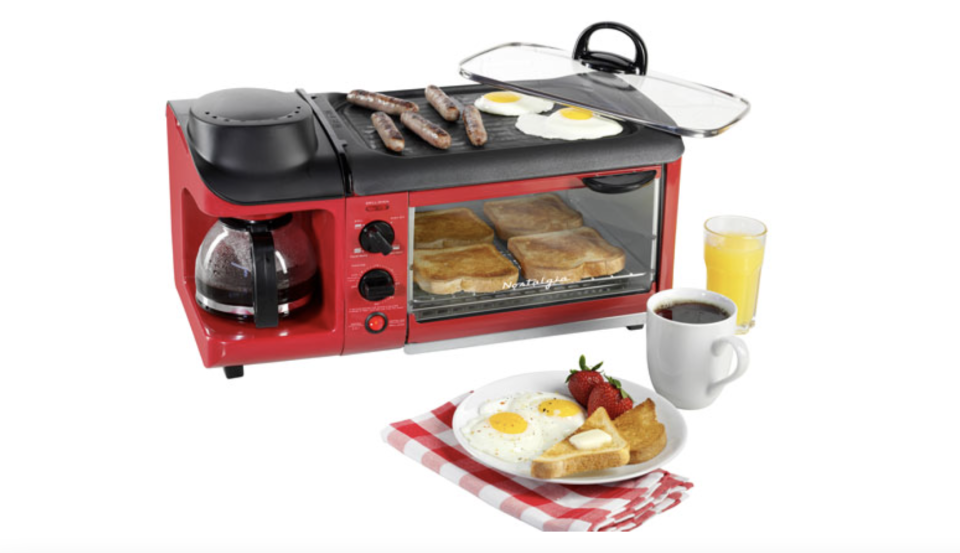 Nostalgia 3-in-1 Breakfast Station - Retro Red
