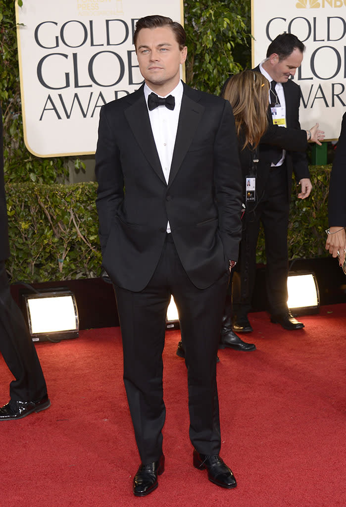 Leonardo DiCaprio arrives at the 70th Annual Golden Globe Awards at the Beverly Hilton in Beverly Hills, CA on January 13, 2013.