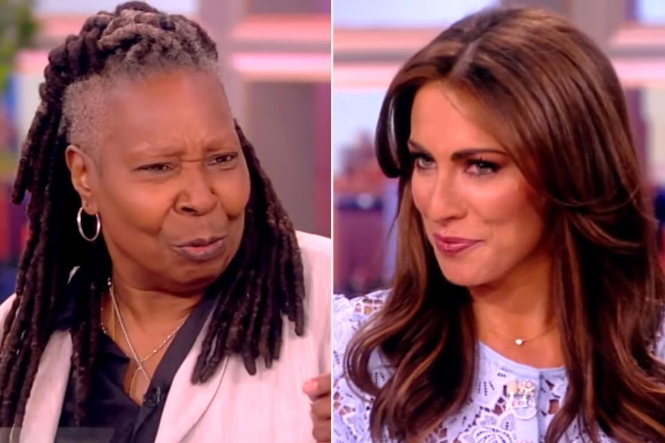 <p>ABC</p> Whoopi Goldberg gasps at the sight of Alyssa Farah Griffin