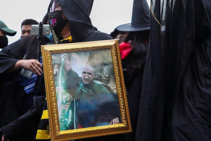 Harry Potter-themed pro-democracy protest in Bangkok