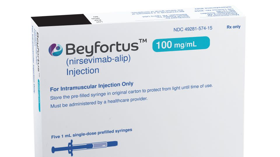 Shown is a rendering of Beyfortus,<strong> </strong>a<strong> </strong>recently approved drug that protects newborn infants from RSV infection. - Courtesy AstraZeneca