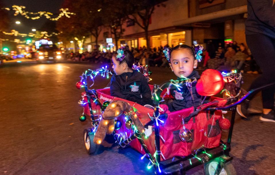 Elite Dance Academy won "Best Dance Group" for their entry in the Annual Candy Cane Lane Parade in Downtown Visalia on Monday, November 29, 2021.