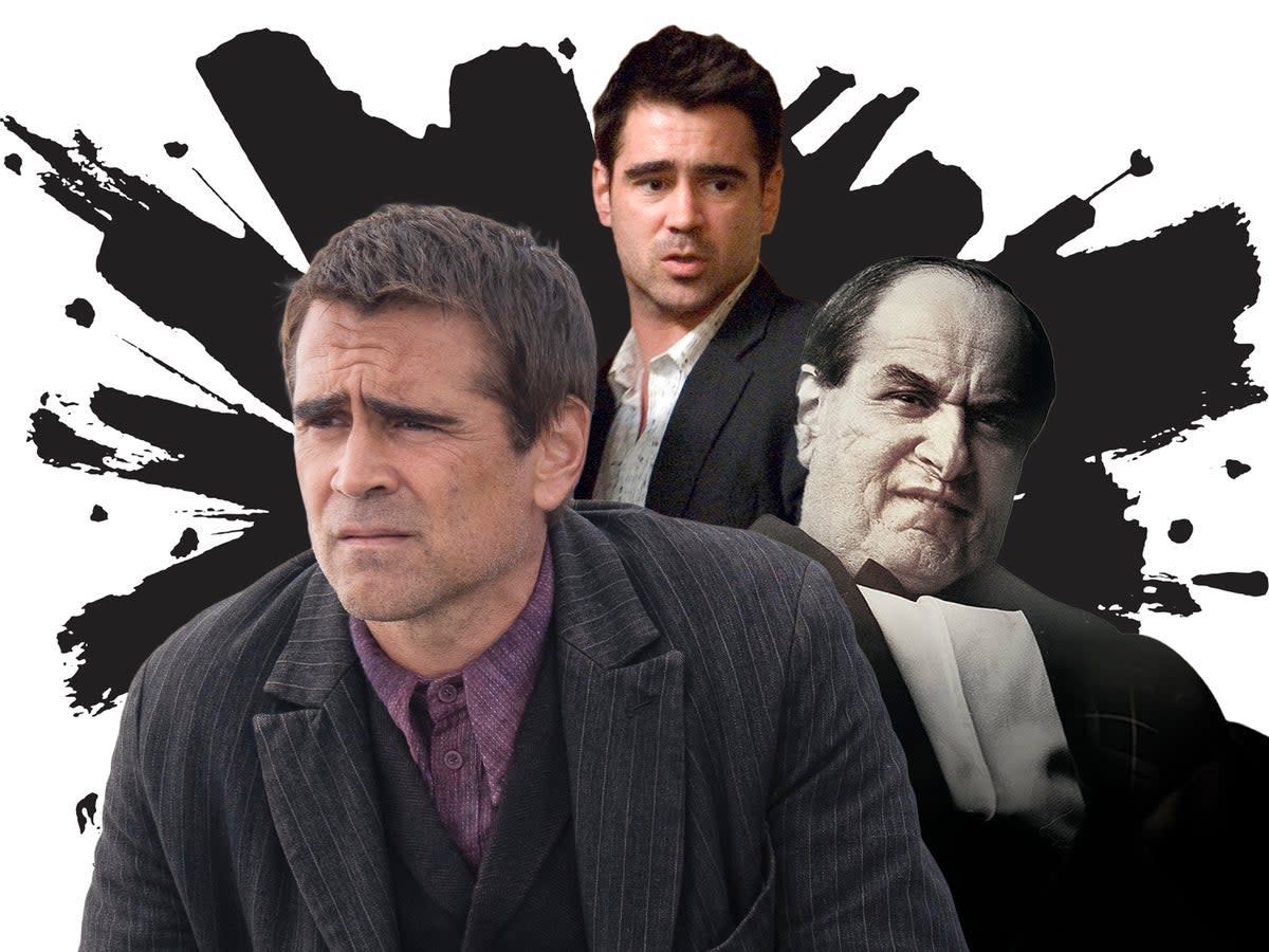 Range: Colin Farrell in ‘The Banshees of Inisherin’, ‘In Bruges’ and ‘The Batman’  (iStock/Searchlight/Warner Bros)