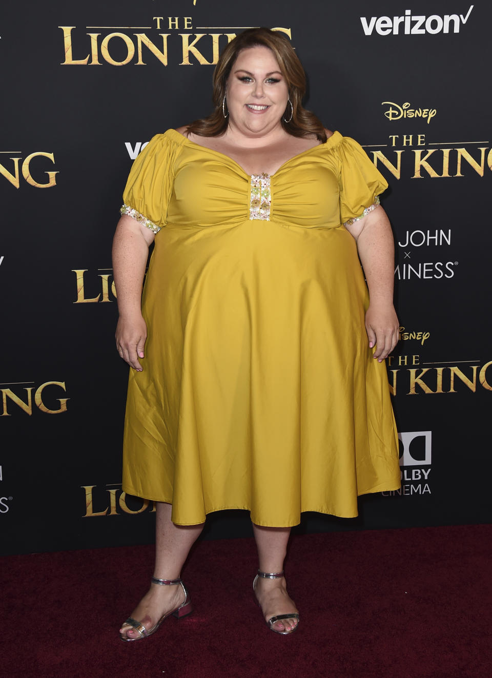 Chrissy Metz arrives at the world premiere of "The Lion King" on Tuesday, July 9, 2019, at the Dolby Theatre in Los Angeles. (Photo by Jordan Strauss/Invision/AP)