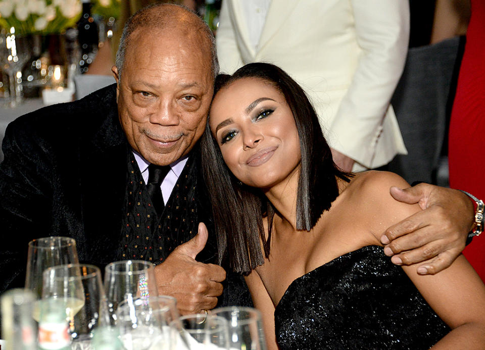 Quincy Jones and Kat Graham