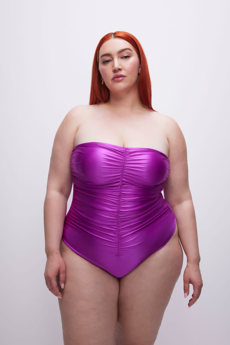 <p><a href="https://go.redirectingat.com?id=74968X1596630&url=https%3A%2F%2Fwww.goodamerican.com%2Fproducts%2Fstrapless-ruched-one-piece-swimsuit-brightorchid001&sref=https%3A%2F%2Fwww.cosmopolitan.com%2Fstyle-beauty%2Ffashion%2Fg43554676%2Fbest-one-piece-swimsuits%2F" rel="nofollow noopener" target="_blank" data-ylk="slk:Shop Now;elm:context_link;itc:0;sec:content-canvas" class="link ">Shop Now</a></p><p>Good American Strapless Ruched One-Piece Swimsuit</p><p>$99.00</p><p>goodamerican.com</p>