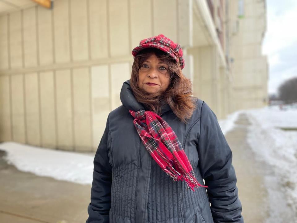 Wendy Thomas has owned her unit at 4645 Jane St. in Toronto for 42 years and says she has no intention of giving it up. (Samantha Beattie/CBC - image credit)