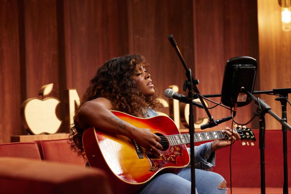 <h1 class="title">Brittney Spencer in Apple Music Sessions: Beyoncé Covered.</h1><cite class="credit">Diana King/Courtesy of Apple Music</cite>