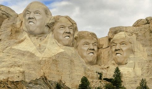 Trump auf dem Mount Rushmore: So spottet das Netz