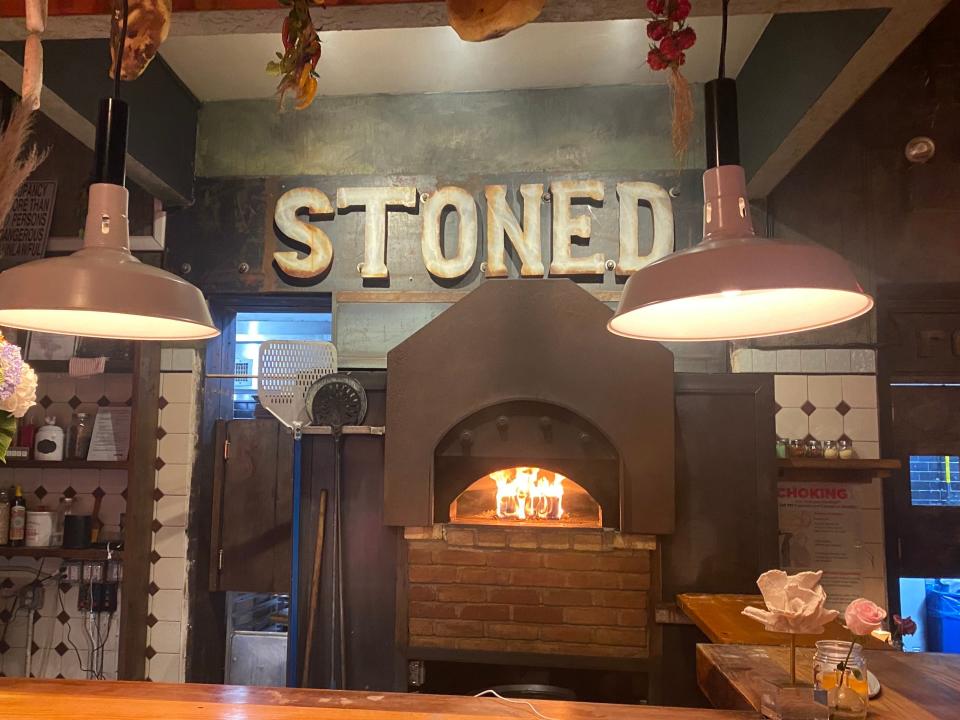 stoned pizza oven