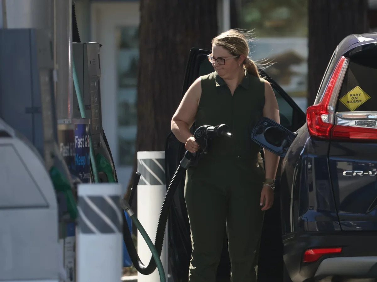 A California gas station manager has been fired after accidentally setting the p..