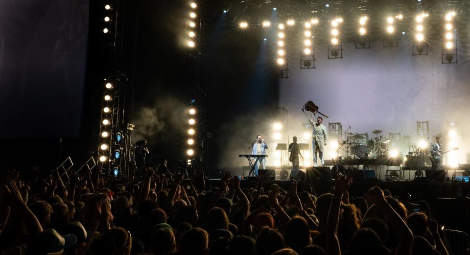 Mumford & Sons close out the first weekend of the Austin City Limits Music Festival in Zilker Park on Sunday night.