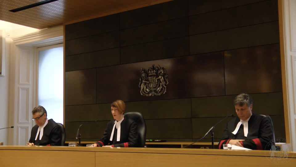 Chief Justice Anne Ferguson delivers the verdict. Source: SCV