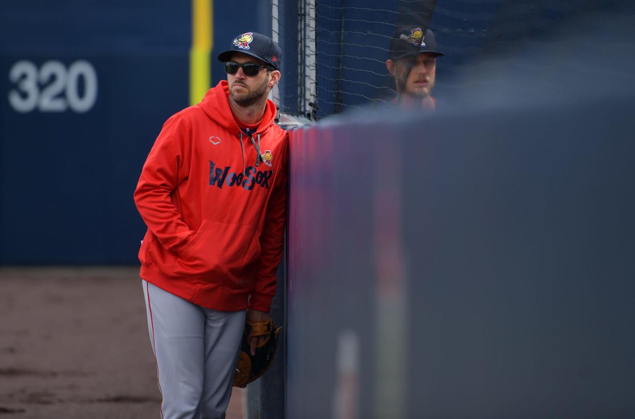 Worcester Red Sox manager Chad Tracy has observed thoroughly practically every angle of Polar Park before he's even managed a game there. [Christine Peterson/Telegram & Gazette]