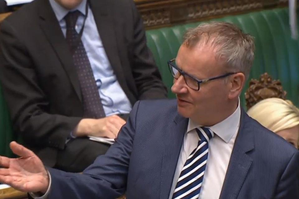 SNP MP Pete Wishart (Perth and North Perthshire) speaking in the Commons in January (PA Archive)