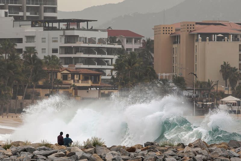 Hurricane Norma barrels towards Baja California peninsula, in Cabo San Lucas