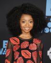 <p>Skai Jackson’s curly fro commanded attention. Hello, summer hair goals?! (Photo: Getty) </p>