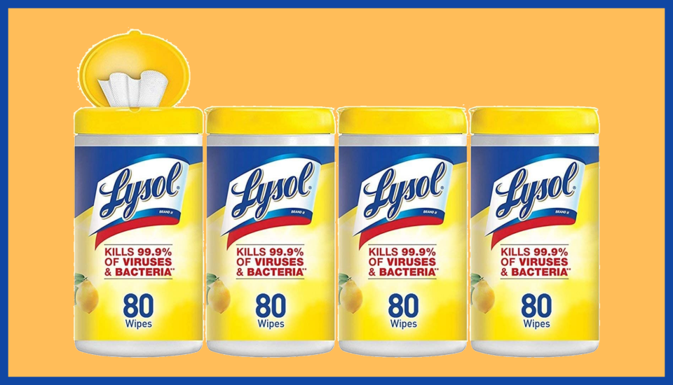 Now's your chance to stock up on Lysol Disinfecting Wipes without paying a fortune. (Photo: Amazon)