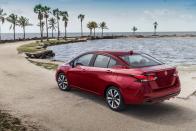<p>Although Nissan has yet to officially confirm the sedan's new exterior and interior dimensions, it has said it is now longer, lower, and wider. The wheelbase has been stretched beyond the 102.4 inches that the 2019 model measures to provide more passenger space up front and maintain the Versa's already roomy back seat.</p>