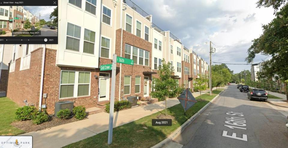 16th Street in the Optimist Park neighborhood just east of uptown: 2021