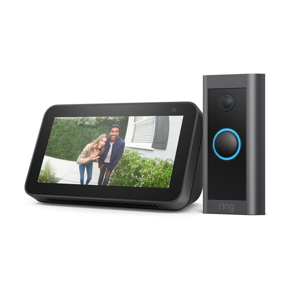 Ring Video Wired Doorbell with Echo Show 5