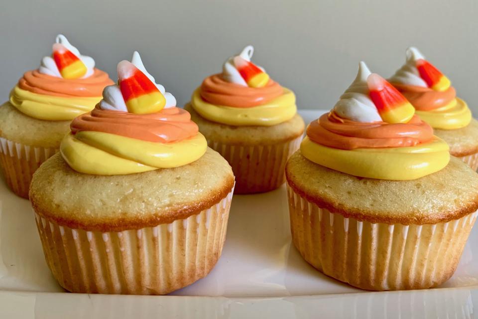 Candy Corn Cupcakes