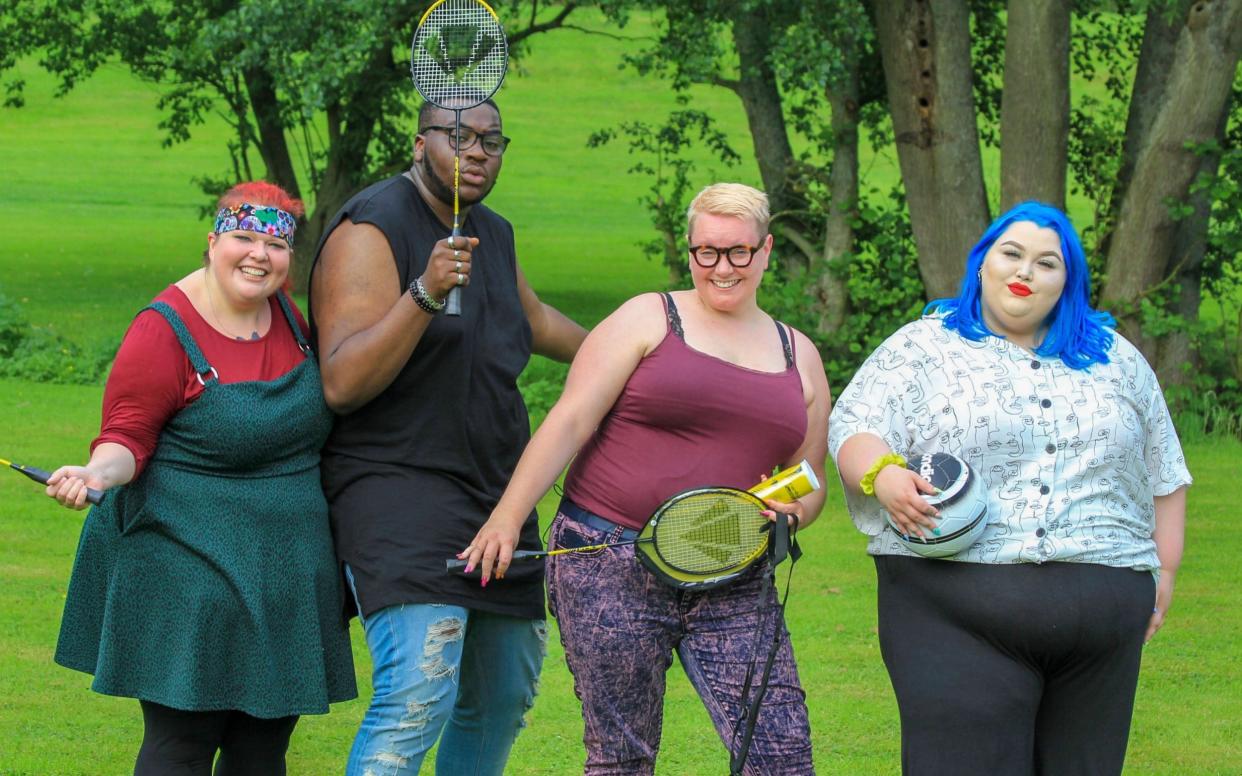 Miranda, David, Victoria and Courtney in Who Are You Calling Fat? - BBC