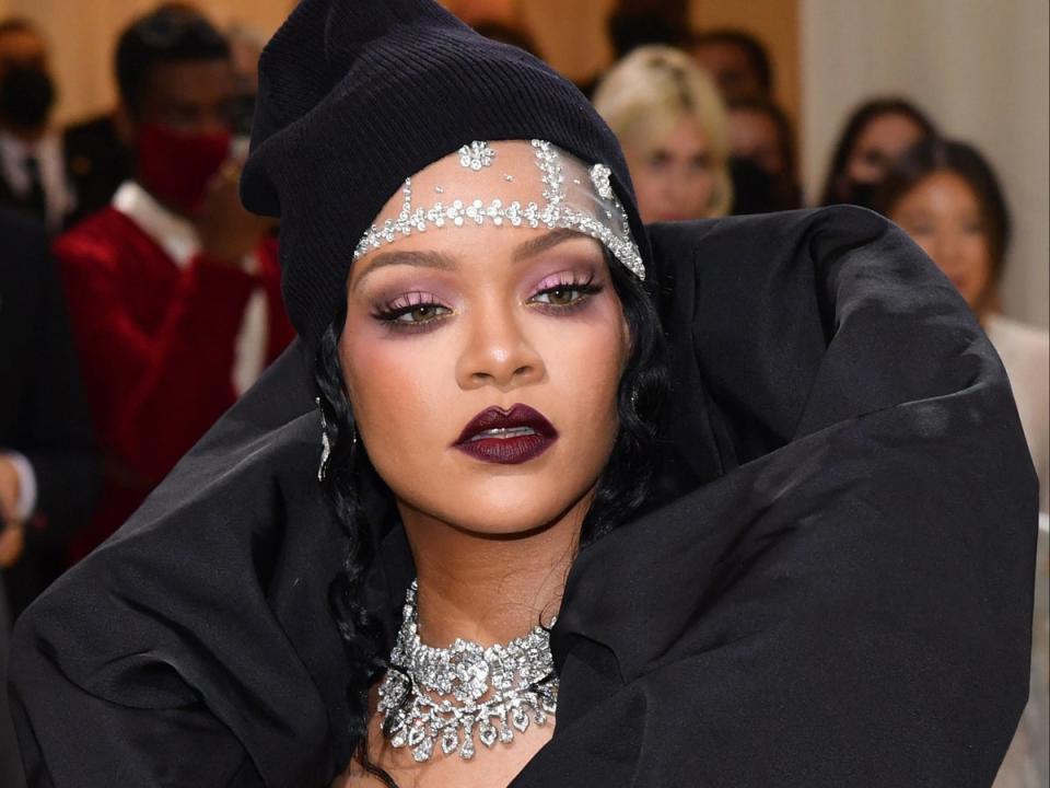 Rihanna at the 2021 Met Gala (Angela Weiss/AFP via Getty Images)