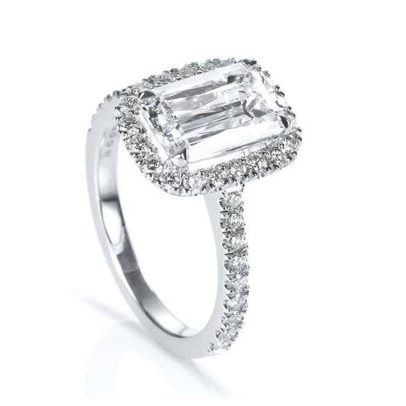 New Vintage Ashoka diamond ring in platinum with diamonds, from £6,300, Boodles 