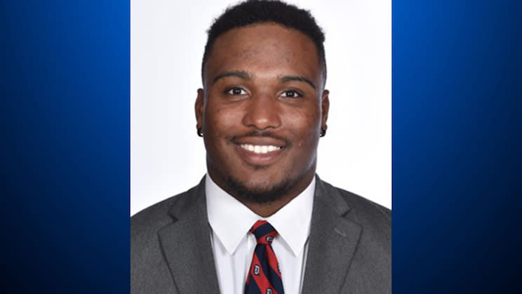 Duquesne running back Marquis Brown allegedly jumped from a 16th-story window and died on Thursday. (Duquesne University)