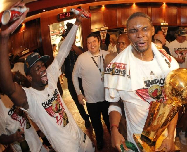 NBA Finals: Locker room celebrations through the years